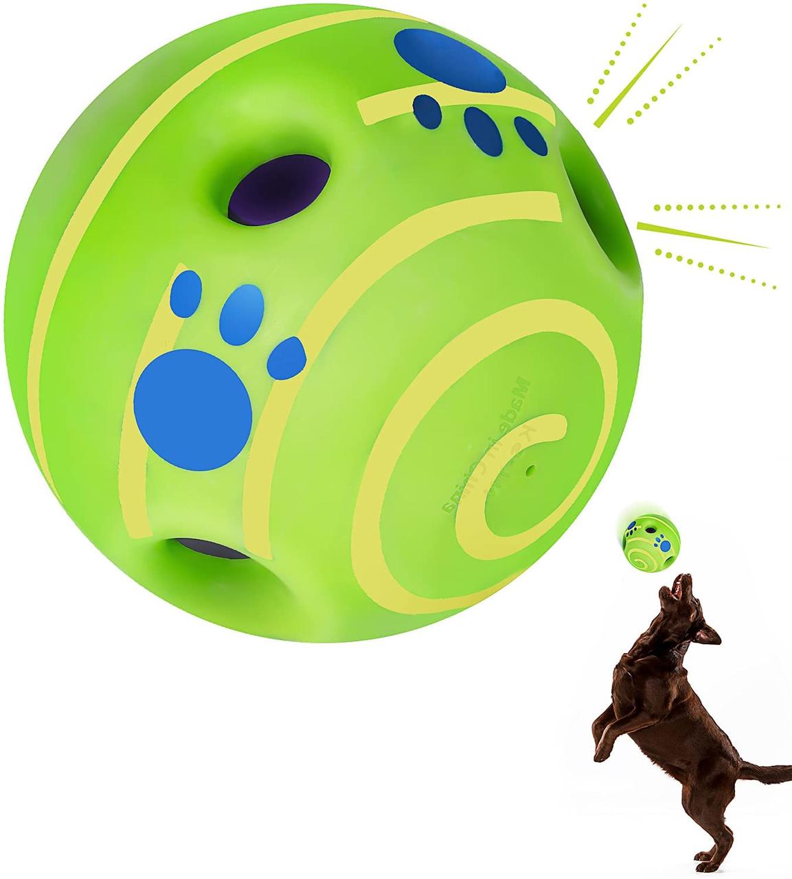 Іграшка інтерактивна для собак Хіхикаючий м'яч WOOPY BALL 14 см для тренувань спорту домашніх тварин
