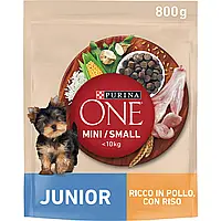 ONE Mini Junior Сухой корм для щенков мелких пород с курицей 800 г