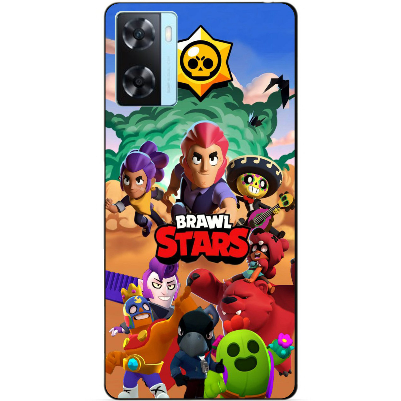 Силіконовий бампер чохол для Oppo A57s з малюнком Бравл Силова Ліга Нокаут