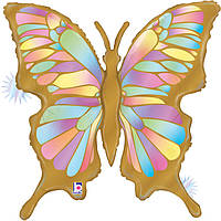 Фольгована кулька велика фігура Opal Butterfly Метелик 24" 71x68 cm Grabo