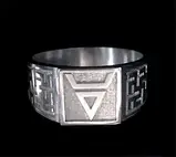 Перстень "Велес-Одолень Трава" з чорнінням (без чорніння) срібло 925 проба, фото 3