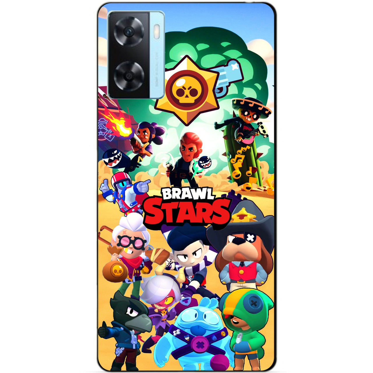 Силіконовий бампер чохол для Oppo A57s з картинкою Бравл Силова Ліга Нокаут