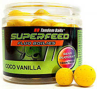 Бойл Tandem Baits SF Fluo Boilies 14mm / 18mm Mix 90g Coco Vanilla "Оригинал"