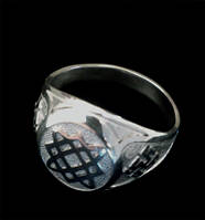 Перстень "Зірка Лади-Одолень Трава-Квітка папороті" з чорнінням (без чорніння) срібло 925 проба