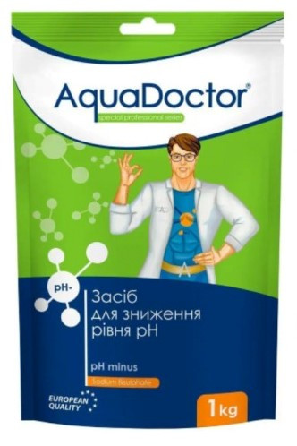 PH Minus AquaDoctor засіб для зниження pH води Аква доктор, Ph мінус для басейну в гранулах, 1 кг Туреччина