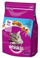 Корм для взрослых кошек Whiskas с тунцом 14 кг (Вискас)