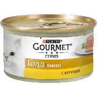 Влажный корм для кошек Purina Gourmet Gold Паштет с курицей 85 г Акция