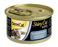 Влажный корм для котов GimCat ShinyCat in Jelly с тунцом и креветками 70 г