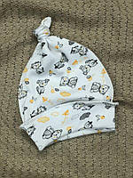 Шапочка з вузликом регульований розмір в пологовий будинок для новонароджених