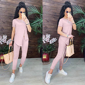 Літній жіночий костюм, супер комфортний  брючний костюм двійка для прогулянок "Луїза"