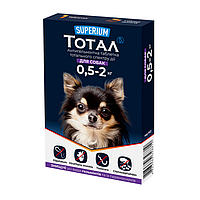 Антигельмінтна таблетка Superium Тотал для собак вагою 0,5-2 кг Акція