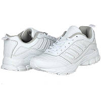 Женские белые кожаные кроссовки Bona 03306