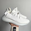 Чоловічі кросівки Adidas Yeezy Boost 350 white взуття Адідас Ізі Буст білі на літо, фото 4