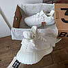 Чоловічі кросівки Adidas Yeezy Boost 350 white взуття Адідас Ізі Буст білі на літо, фото 9