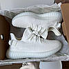 Чоловічі кросівки Adidas Yeezy Boost 350 white взуття Адідас Ізі Буст білі на літо, фото 7