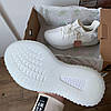 Чоловічі кросівки Adidas Yeezy Boost 350 white взуття Адідас Ізі Буст білі на літо, фото 10