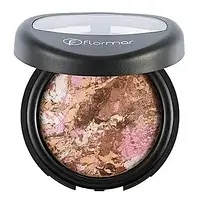 Пудра для лица запечённая Flormar Terracotta Powder № 22 "Marble Beige Gold"