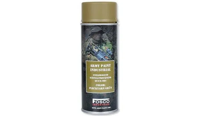 Фарба маскувальна, професійна (НАТО) FOSCO ARMY PAINT 400 ml - Flecktarn Grun