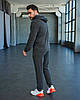 Спортивний костюм чоловічий весна-осінь однотонний худі та штани, чоловічі спортивні костюми повсякденні, фото 6