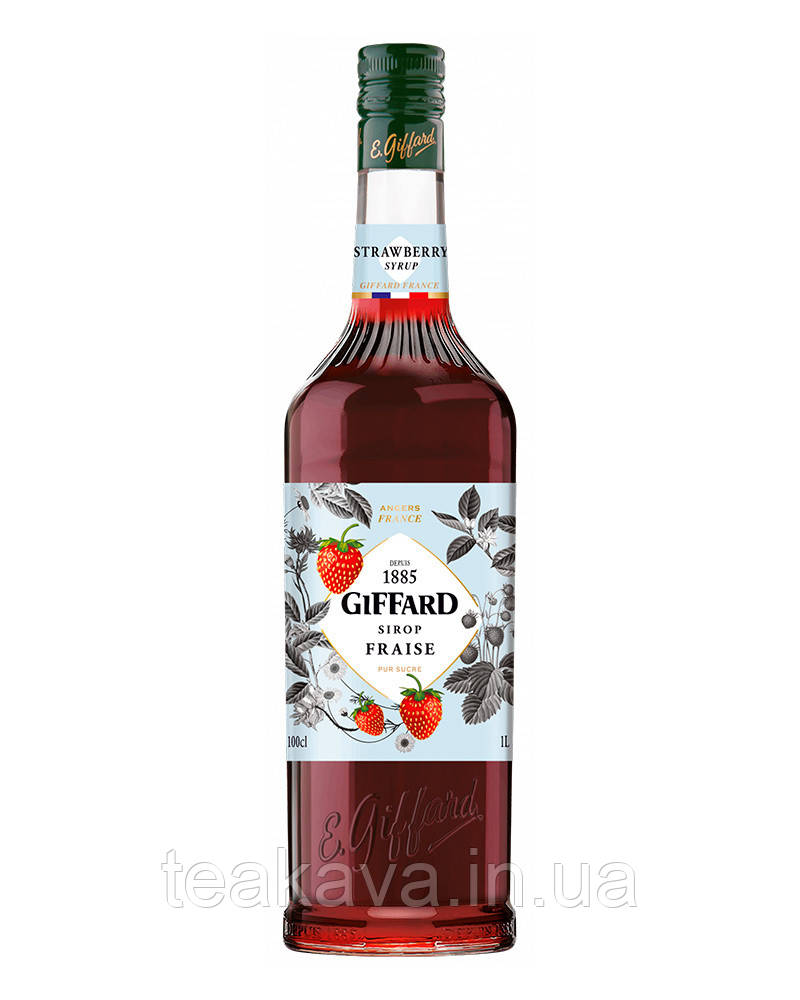 Сироп Полуниця GIFFARD Fraise, 1 л, фото 1