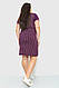 Плаття в клітинку повсякденне, колір темно-фіолетовий, 231R6404, фото 4