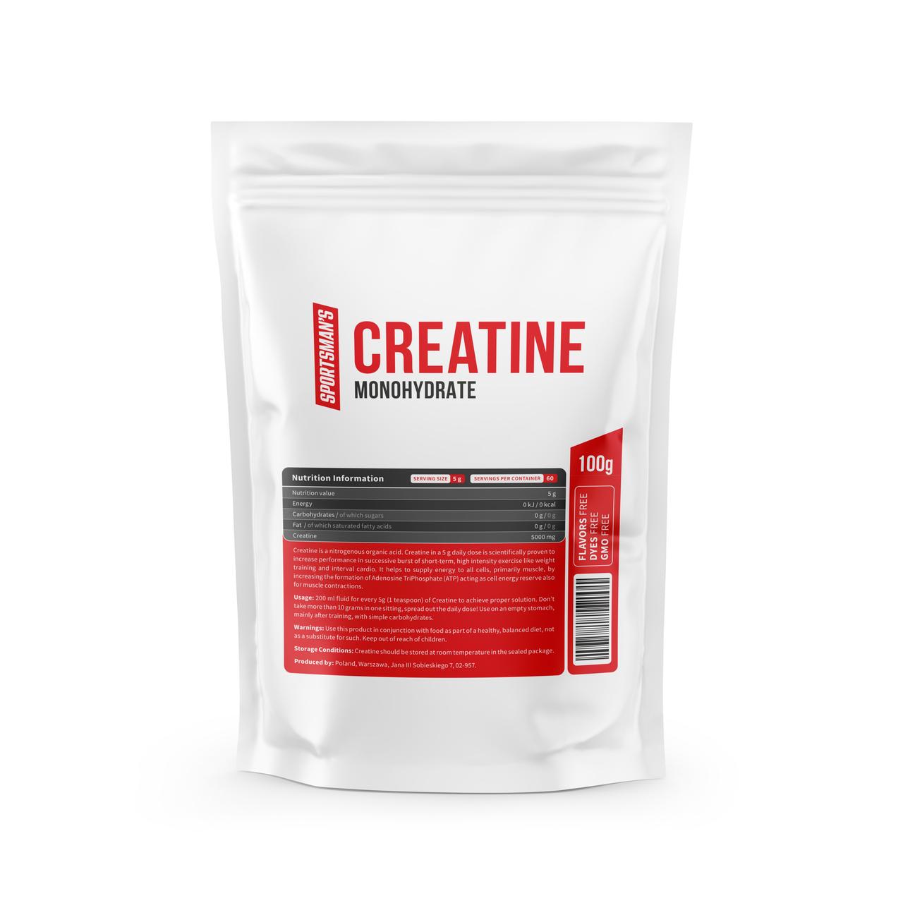 Креатин моногідрат 100% Creatine Monohydrate 300 грамів, фото 1
