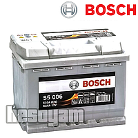 Аккумулятор 63Ач 610А 12В BOSCH S5 (L+) Bosch 0092S50060 6СТ-63