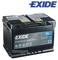 Аккумулятор 77Ач 760А 12В EXIDE Premium (R+) SLA Exide EA770 6СТ-77