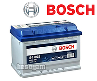 Аккумулятор 74Ач 680А 12В Bosch S4 (R+) Bosch 0092S40080 6СТ-74