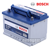 Аккумулятор 74Ач 680А 12В Bosch S4 (L+) Bosch 0092S40090 6СТ-74