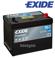 Аккумулятор 75Ач 630А 12В EXIDE Premium (R+) SLA Exide EA754 6СТ-75