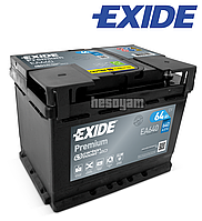 Акумулятор 64Ач 640А 12В EXIDE Premium (R+) SLA Exide EA640 6СТ-64