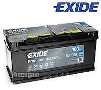 Акумулятор 100Ач 900А 12В EXIDE Premium (R+) SLA EXIDE EA1000 6СТ-100