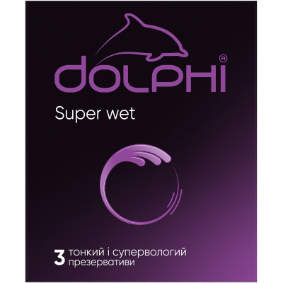 Презервативи Dolphi Super Wet 3 шт. (4820144772856), фото 1