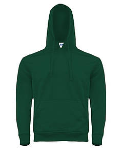 Светр-кенгуру (Худі) з капюшоном, темно-зелений JHK