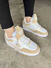 Жіночі кросівки Louis Vuitton Skate Sneaker Beige White 1AARQH, фото 3