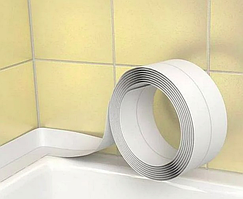 Стрічка бордюрна для ванни та кухні 4.2см х 320 см біла