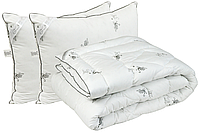 Одеяло Руно 200х220 + 2 подушки 50х70 с искуственного лебяжего пуха Silver Swan_demi