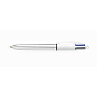 Ручка масляная Bic 4 in 1 Colours Shine Silver, серебряная (bc982873) - Топ Продаж!