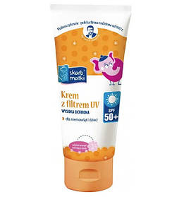 Сонцезахисний крем з УФ-фільтром для дітей Skarb Matki SPF 50+ 75 мл