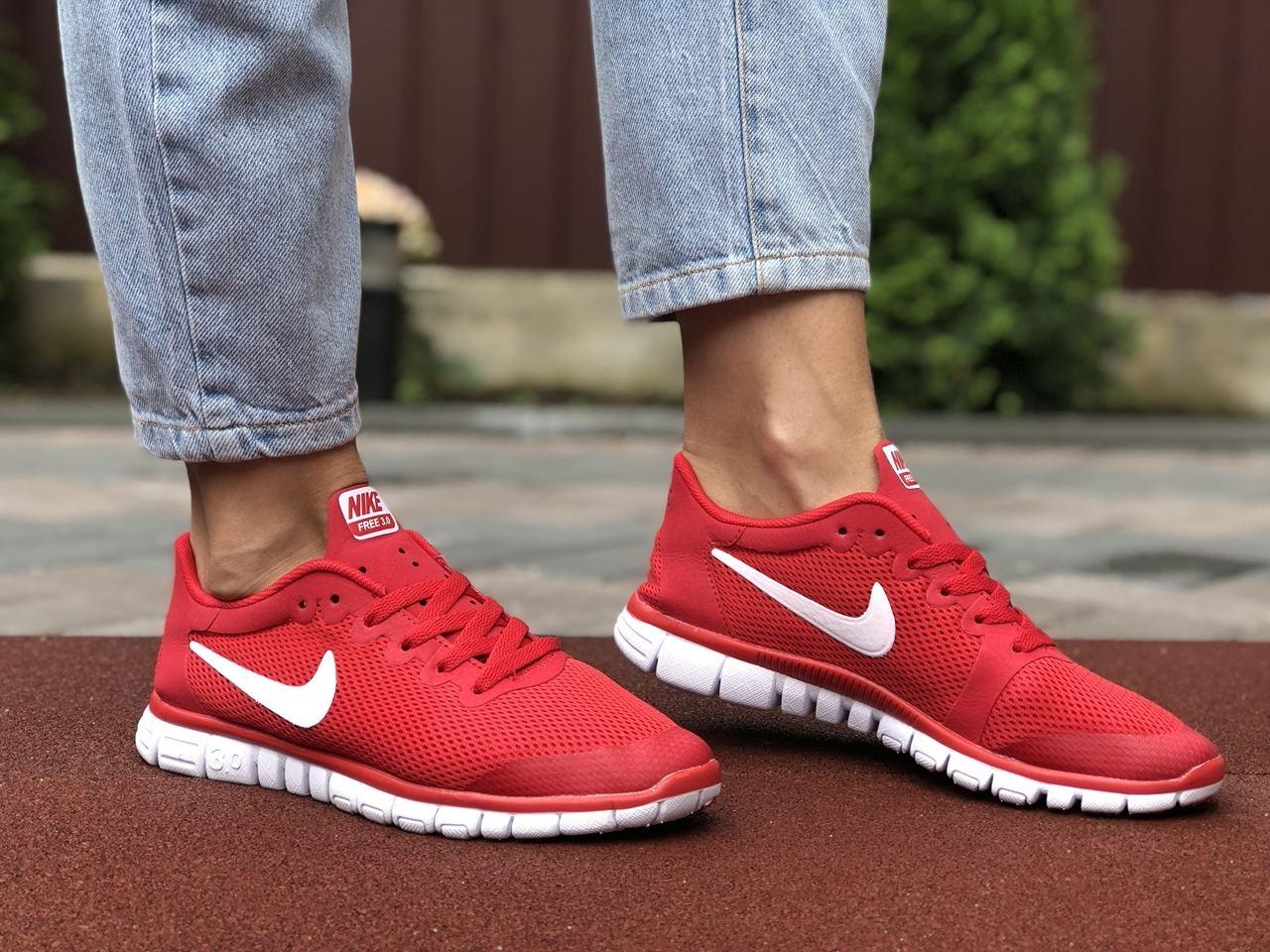 Жіночі легкі кросівки червоні Nike Free Run,фри ран тільки 36 37 розмір