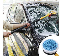 Вращающаяся щетка для шланга Water Blast Cleaner Roto Brush / Насадка для мойки авто