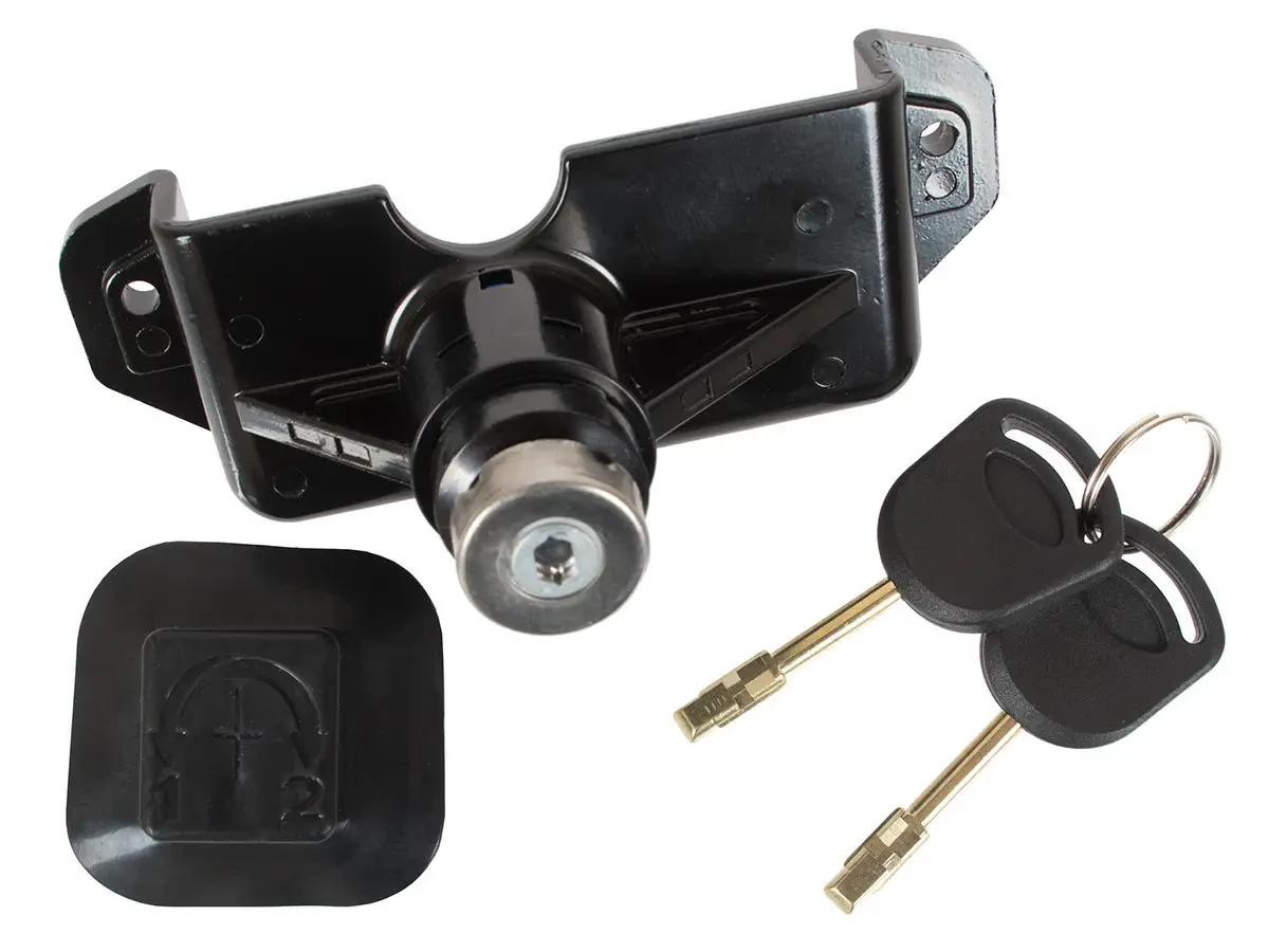Ford Transit - замок капота (вставка) вкладка личинка замка капота + 2 ключі Форд Транзит (4887422, 6C1A-16B970-AD), фото 1