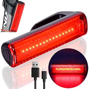 Задній стоп для велосипеда з USB-зарядкою / Велоліхтар акумуляторний / Задня фара велосипед / Велофара
