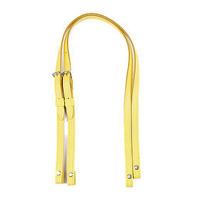 Ремені для рюкзаків на підкладі з регулюванням  на винтах, (80*2 см), колір Жовтий
