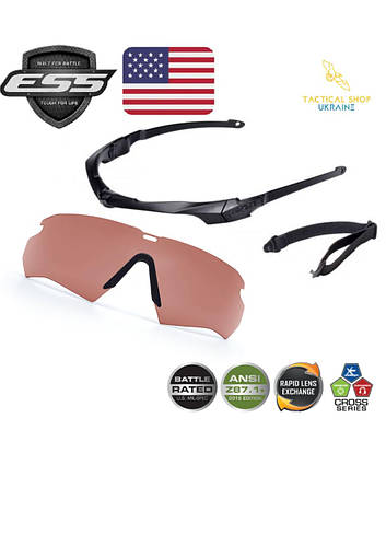 Купить Баллистические очки ESS CROSSBOW SUPPRESSOR BLACK W/HI-DEF ...