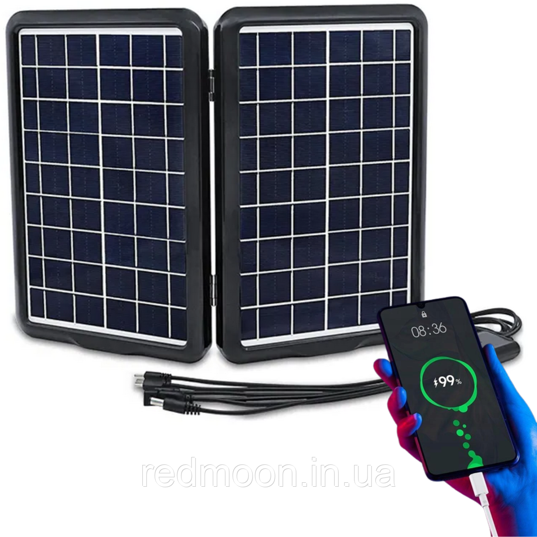 Складная Солнечная Панель 5в1, 6V, 12W, EP-1812 / Портативная Солнечная ...