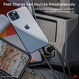 Автомобільний зарядний пристрій USB C, dé Dual 20 W USB-C Fast Charging Car Charger, фото 4