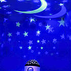 Нічник-проектор "Зоряне небо" з RGB підсвічуванням / Музичний світильник з блютуз / Нічник від мережі з колонкою, фото 5