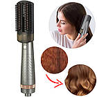 Фен-гребінець Hair Steam Brush, 3в1 / Електро-гребінець для волосся / Стайлер браш для укладання, фото 9